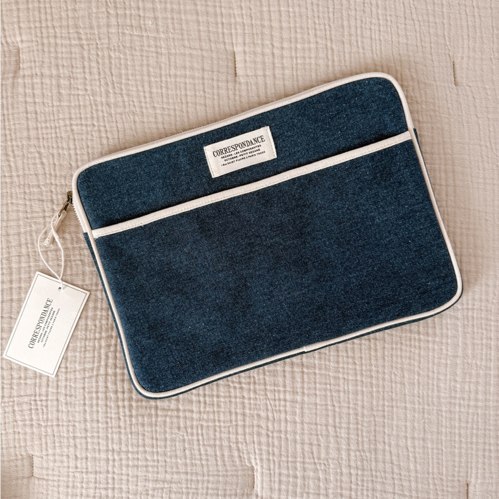 NWT Sezane Laptop Case Denim - Size TU SOLD OUT!